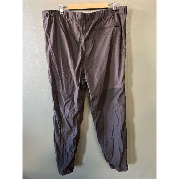 The North Face Pants Mens Large Black Belted Nylon Hiking Performance - Picture 3 of 5